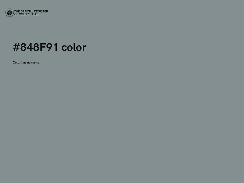 #848F91 color image