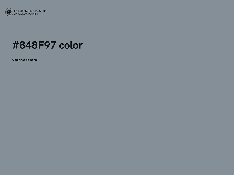 #848F97 color image