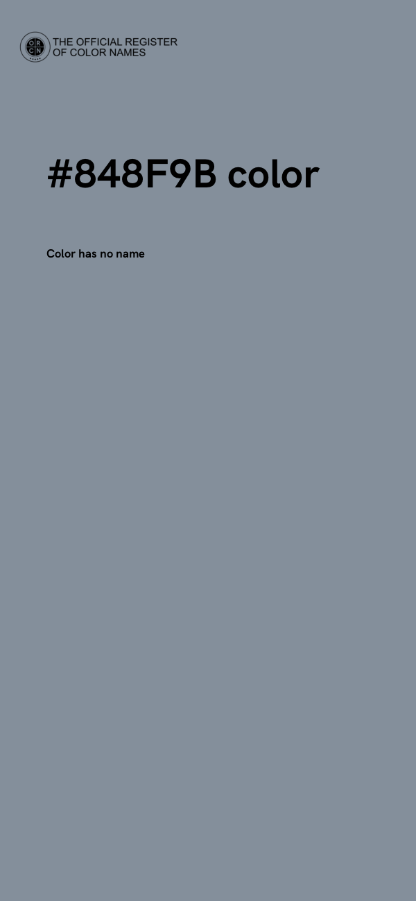 #848F9B color image