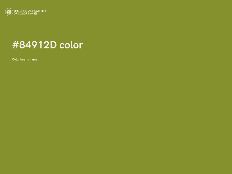 #84912D color image