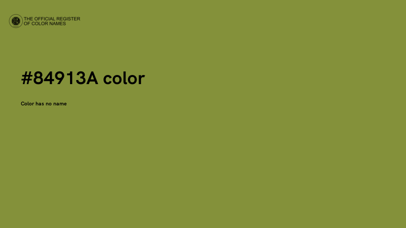#84913A color image