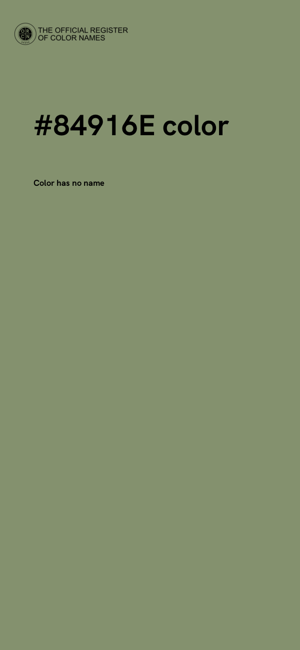 #84916E color image