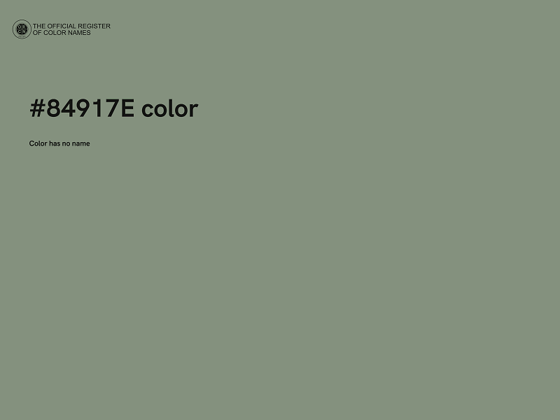 #84917E color image