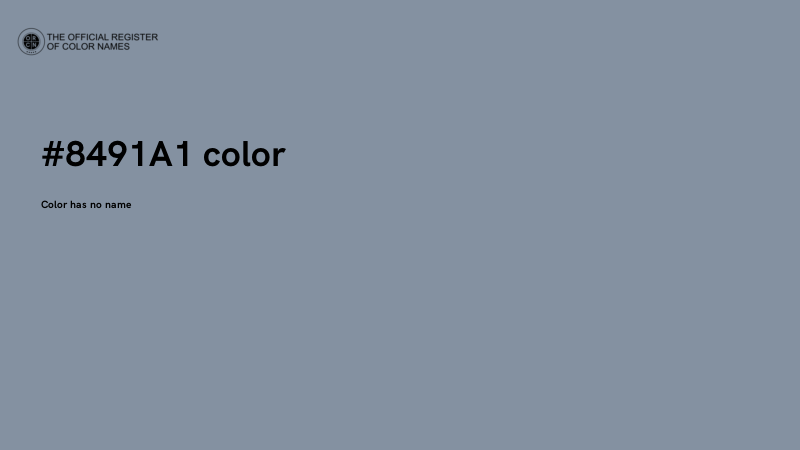 #8491A1 color image