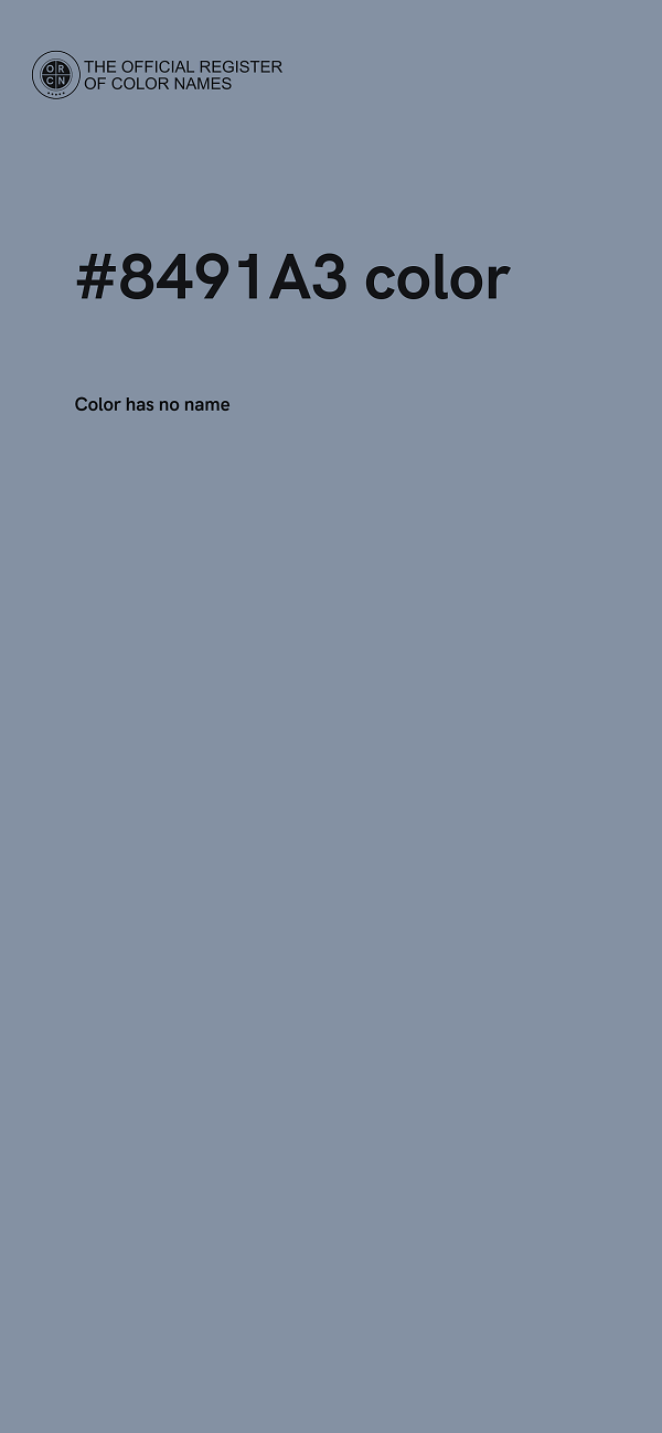 #8491A3 color image
