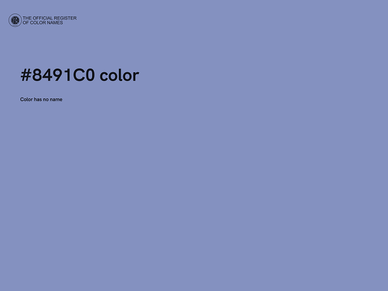 #8491C0 color image