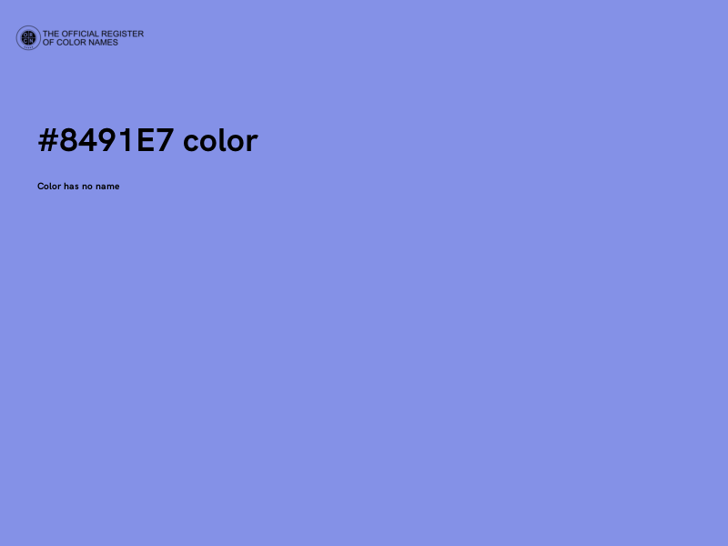 #8491E7 color image