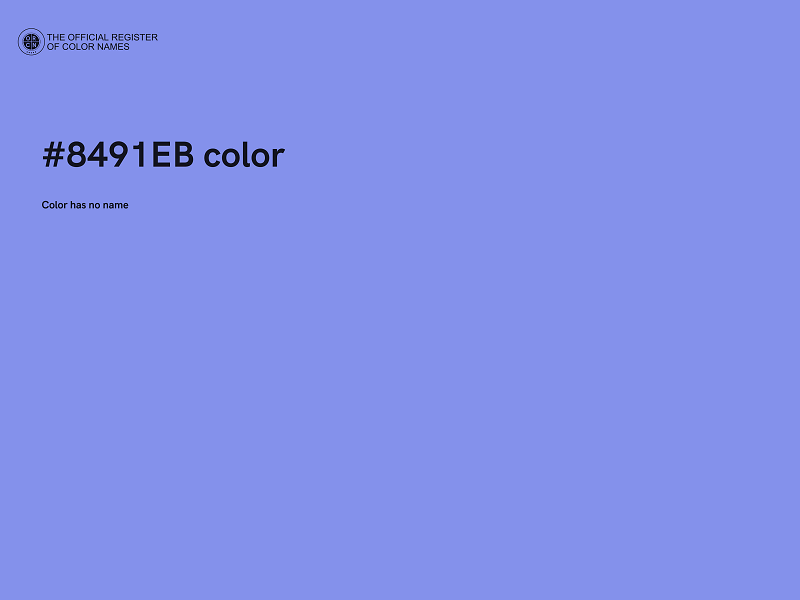 #8491EB color image