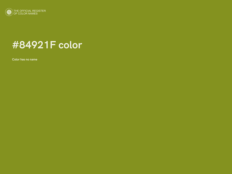 #84921F color image