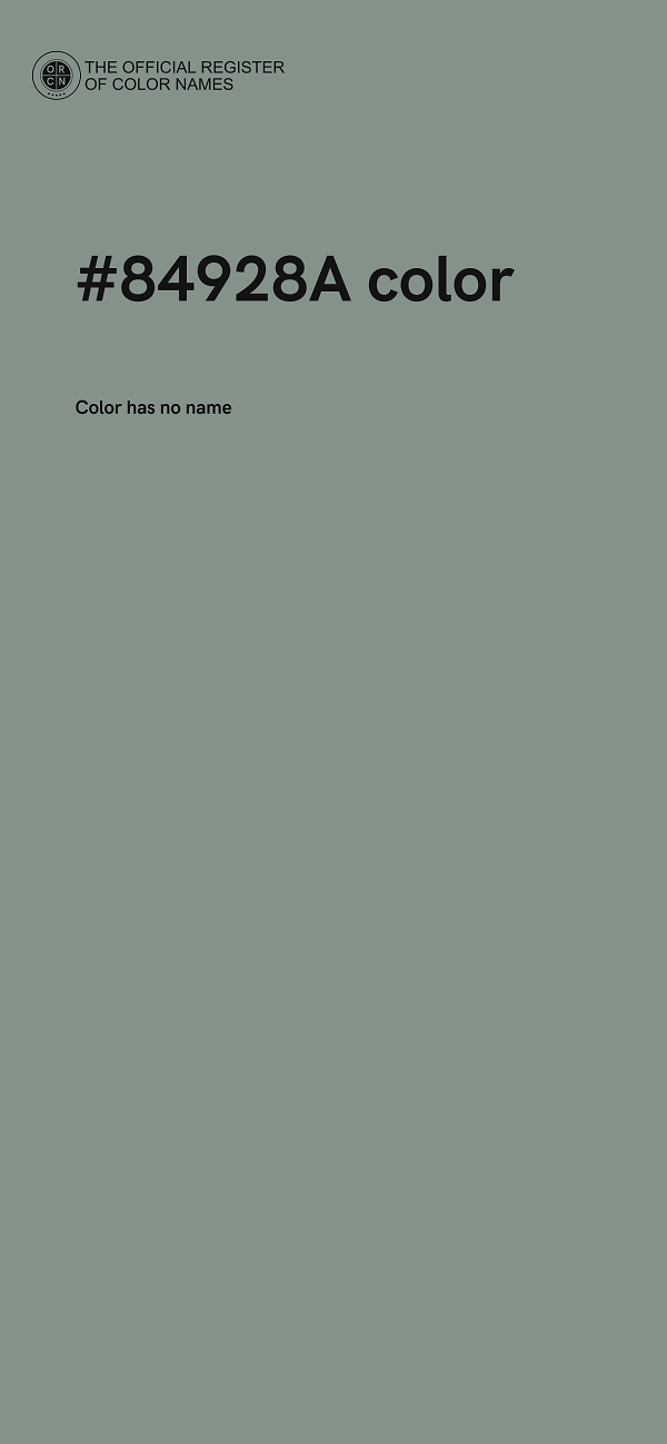 #84928A color image