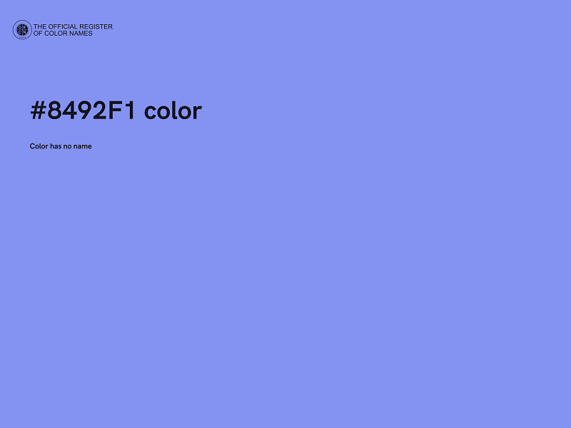#8492F1 color image