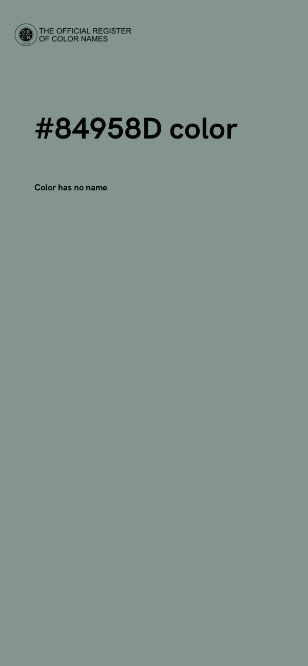 #84958D color image