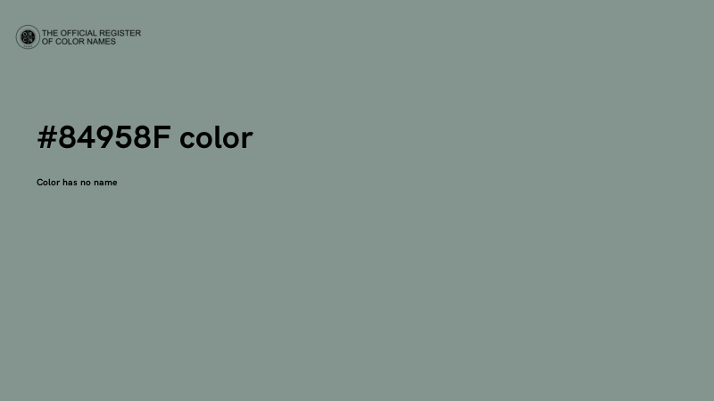 #84958F color image