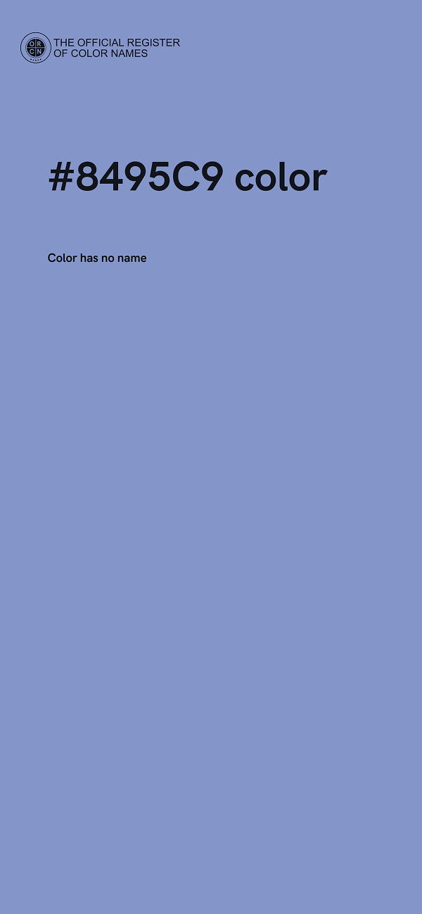 #8495C9 color image