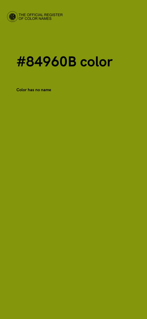 #84960B color image