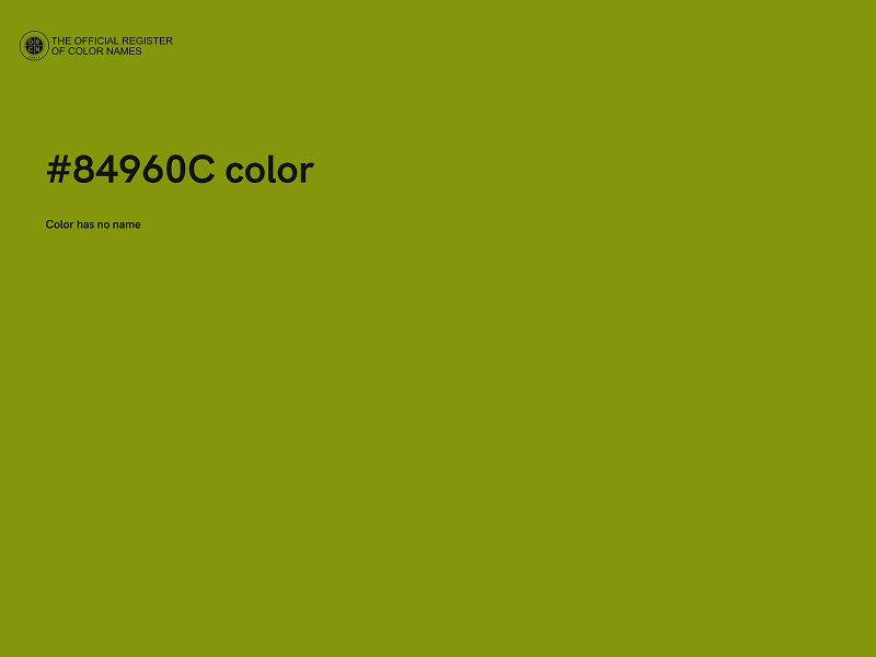 #84960C color image