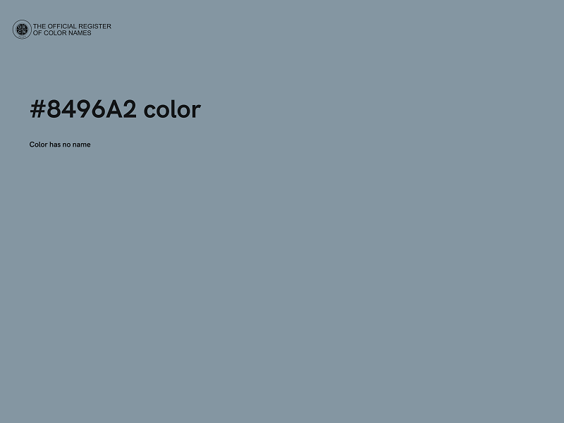 #8496A2 color image