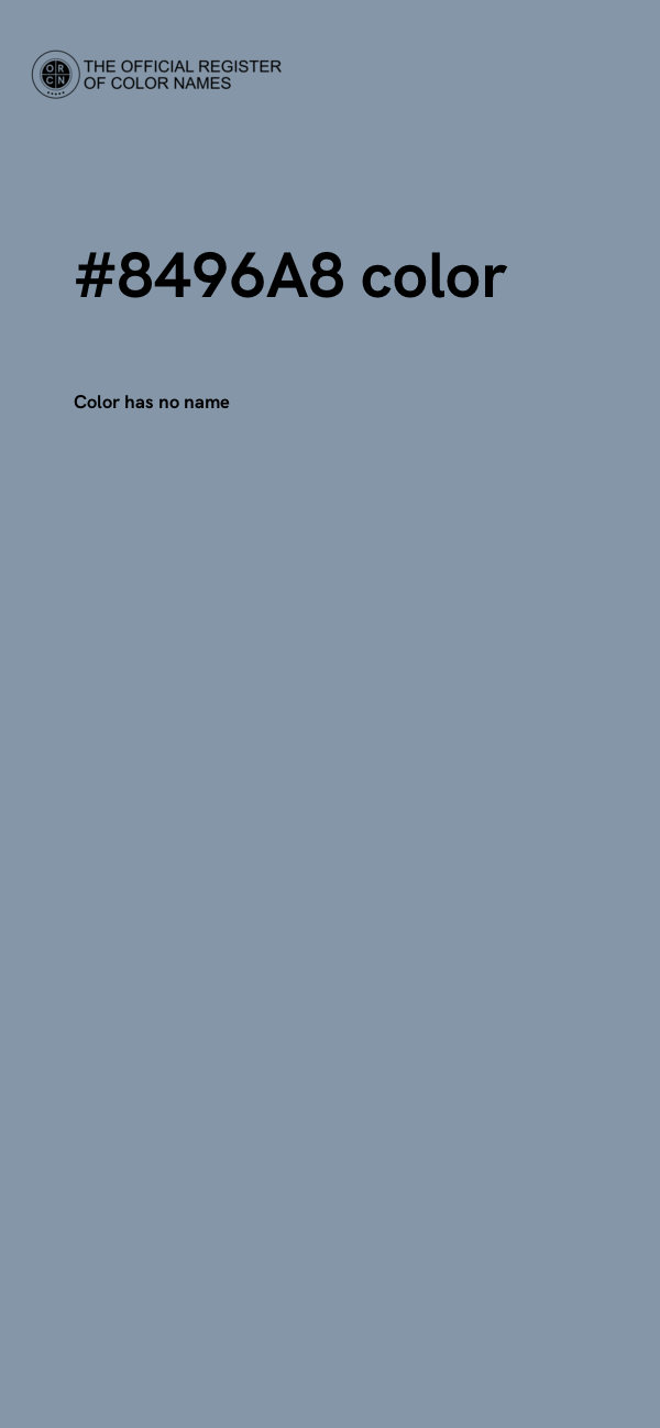 #8496A8 color image