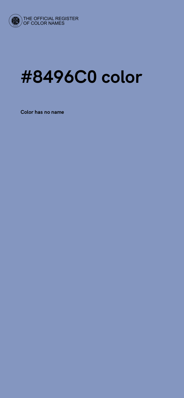 #8496C0 color image