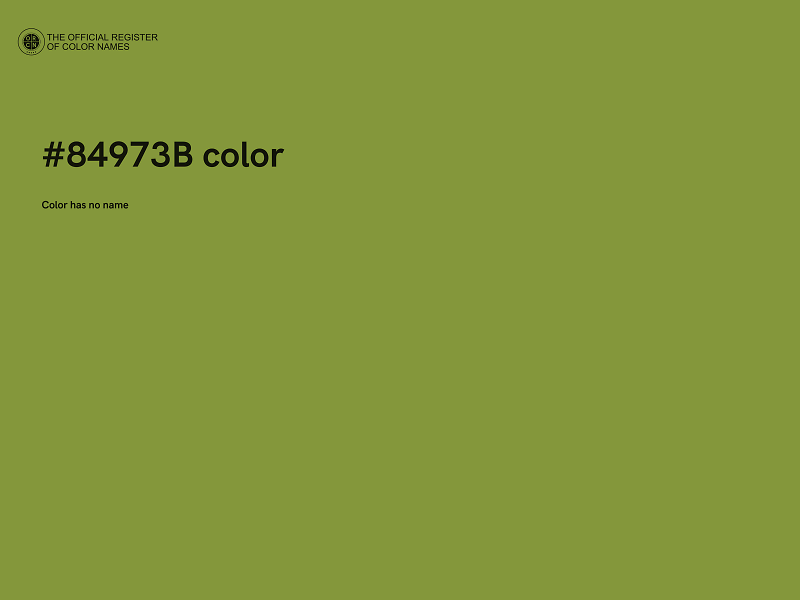 #84973B color image