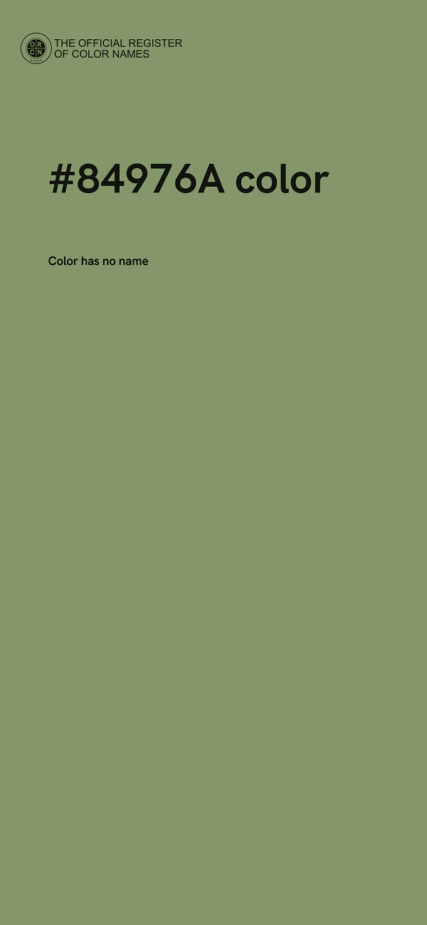#84976A color image