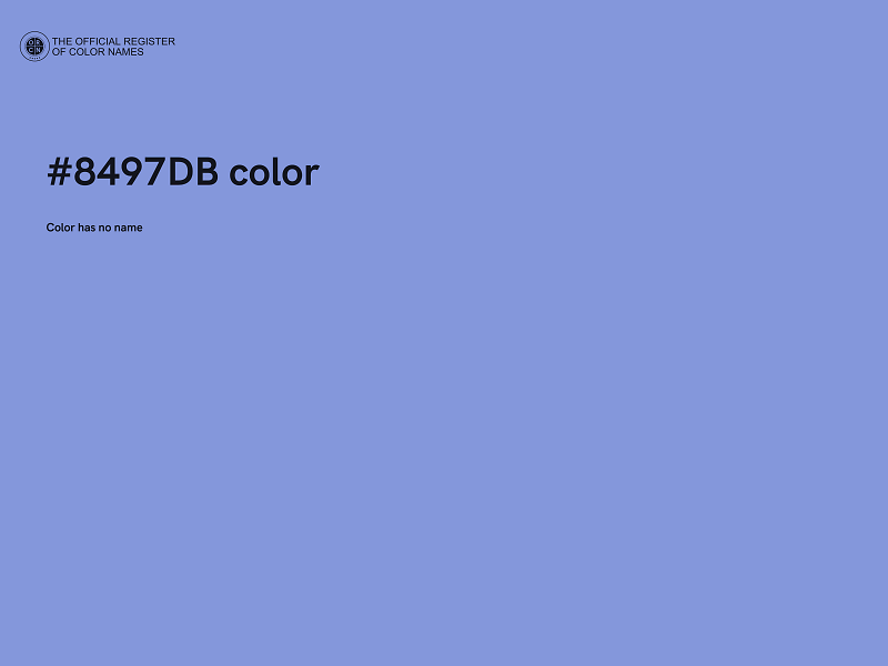 #8497DB color image
