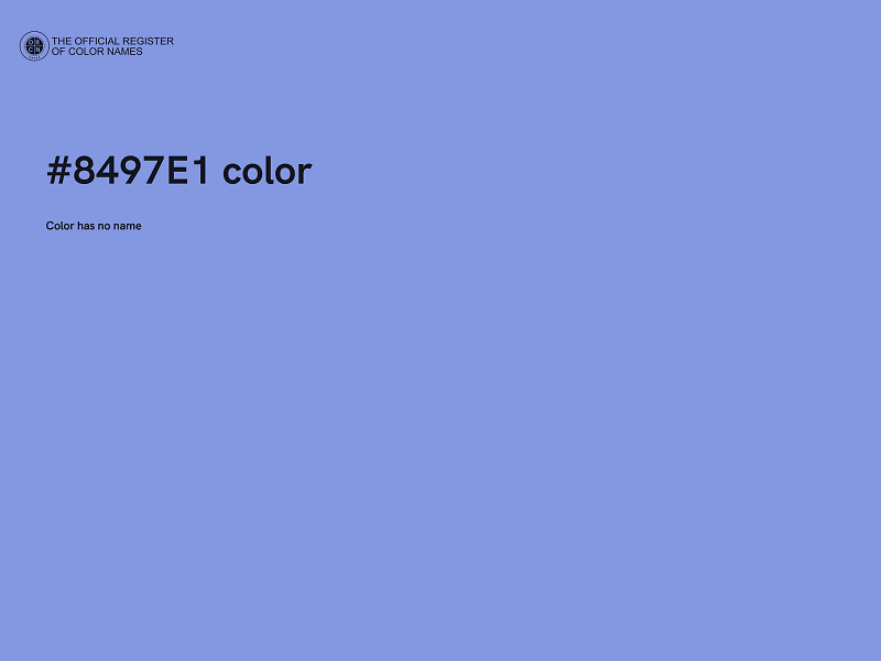 #8497E1 color image