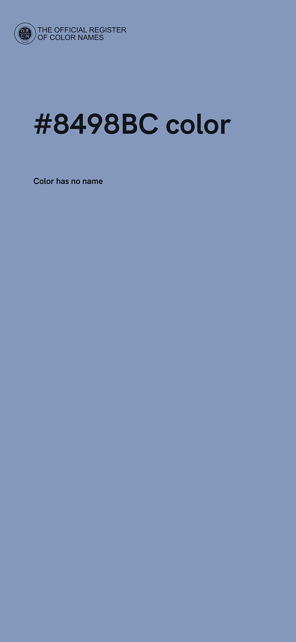 #8498BC color image