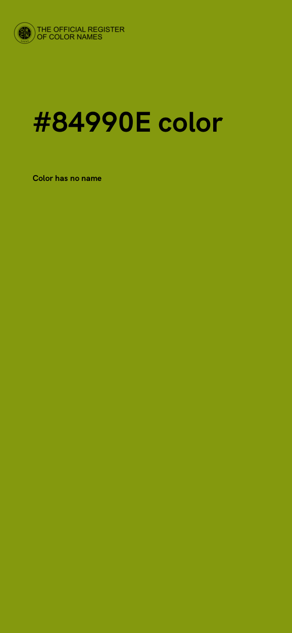 #84990E color image