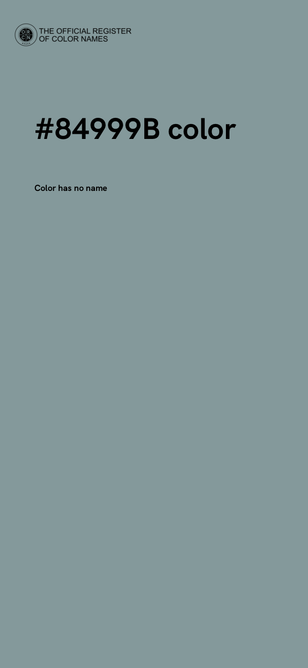 #84999B color image