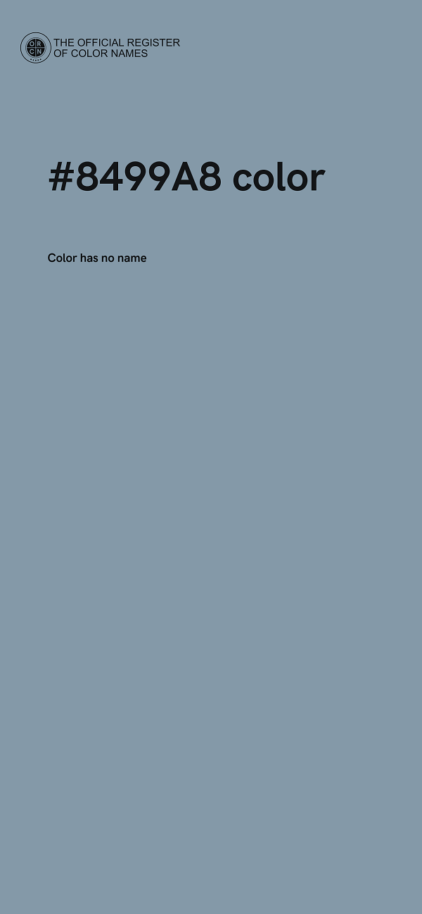 #8499A8 color image