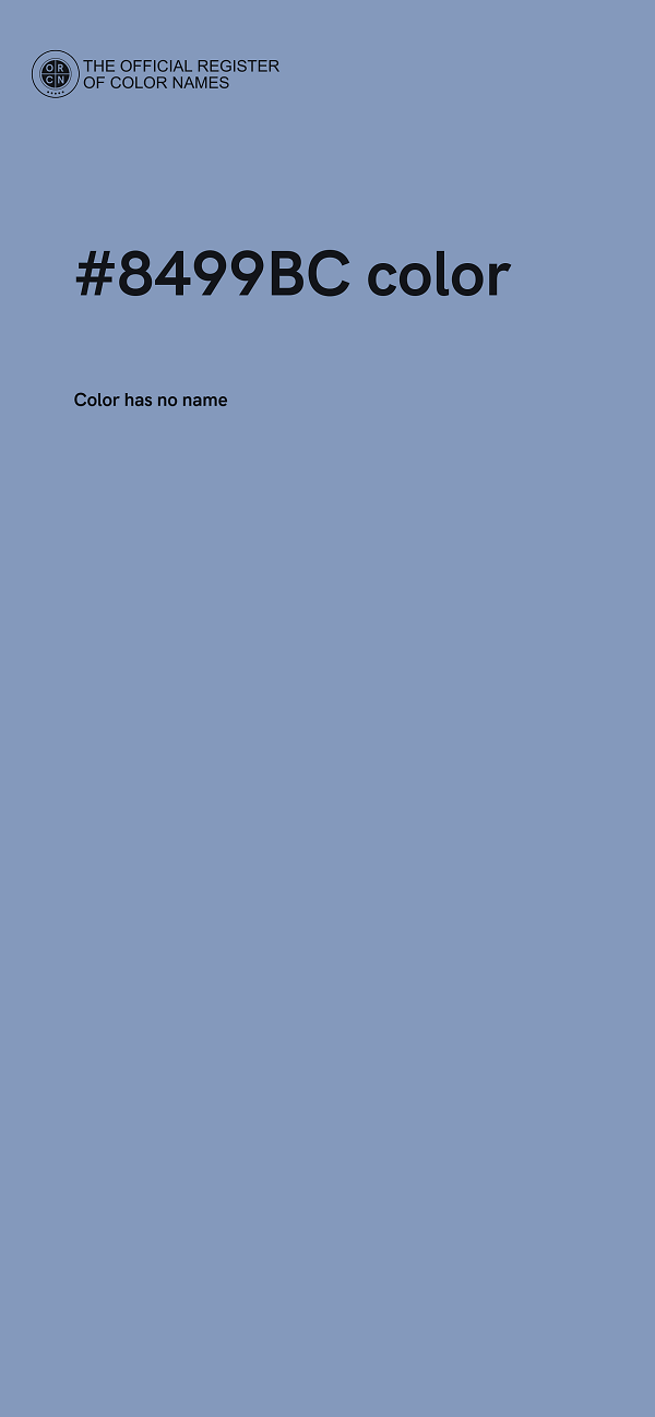 #8499BC color image