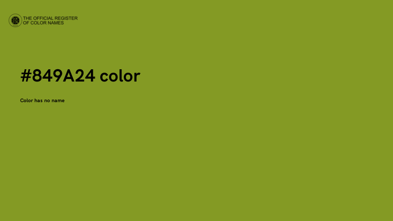 #849A24 color image