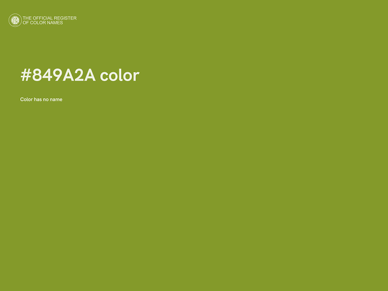 #849A2A color image