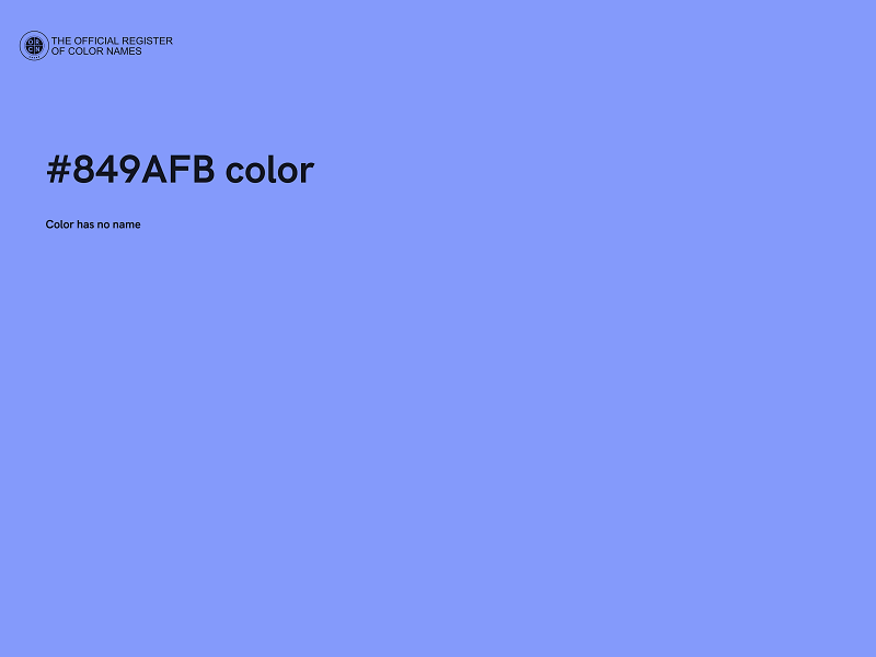 #849AFB color image