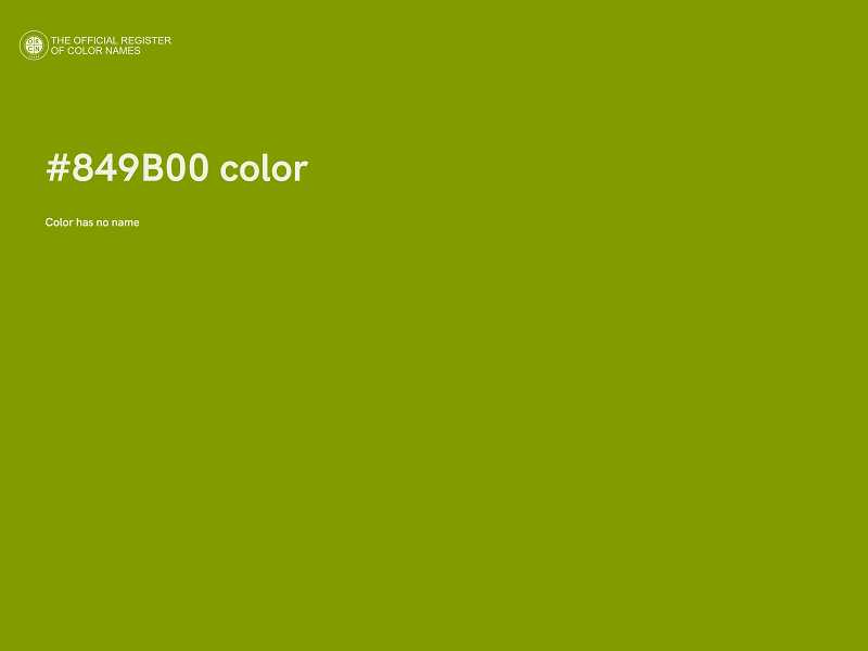 #849B00 color image