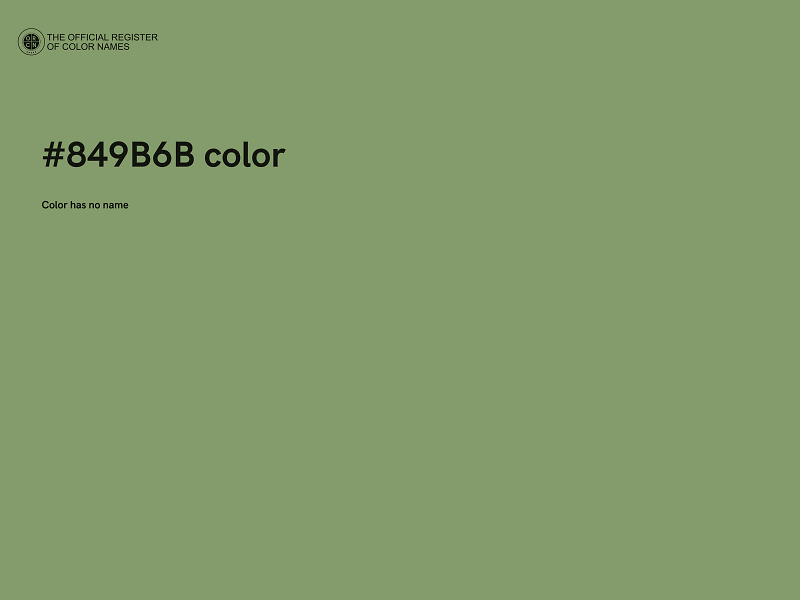 #849B6B color image