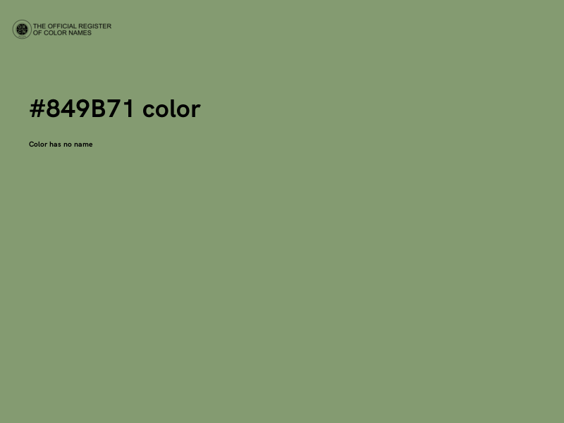 #849B71 color image