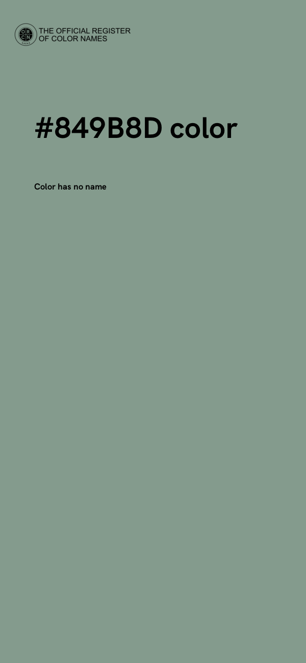#849B8D color image