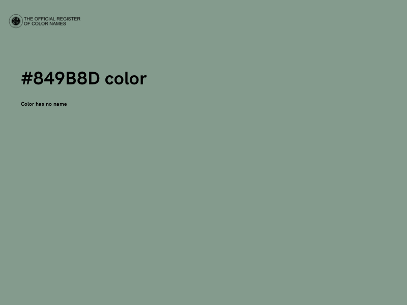 #849B8D color image