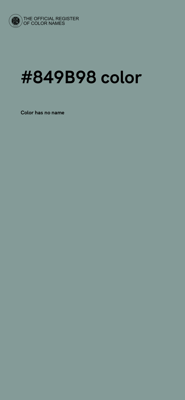 #849B98 color image