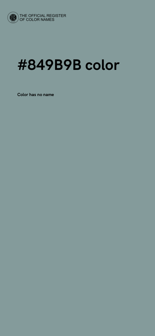#849B9B color image