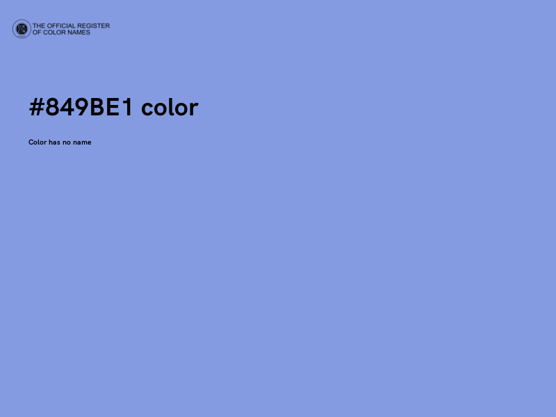 #849BE1 color image