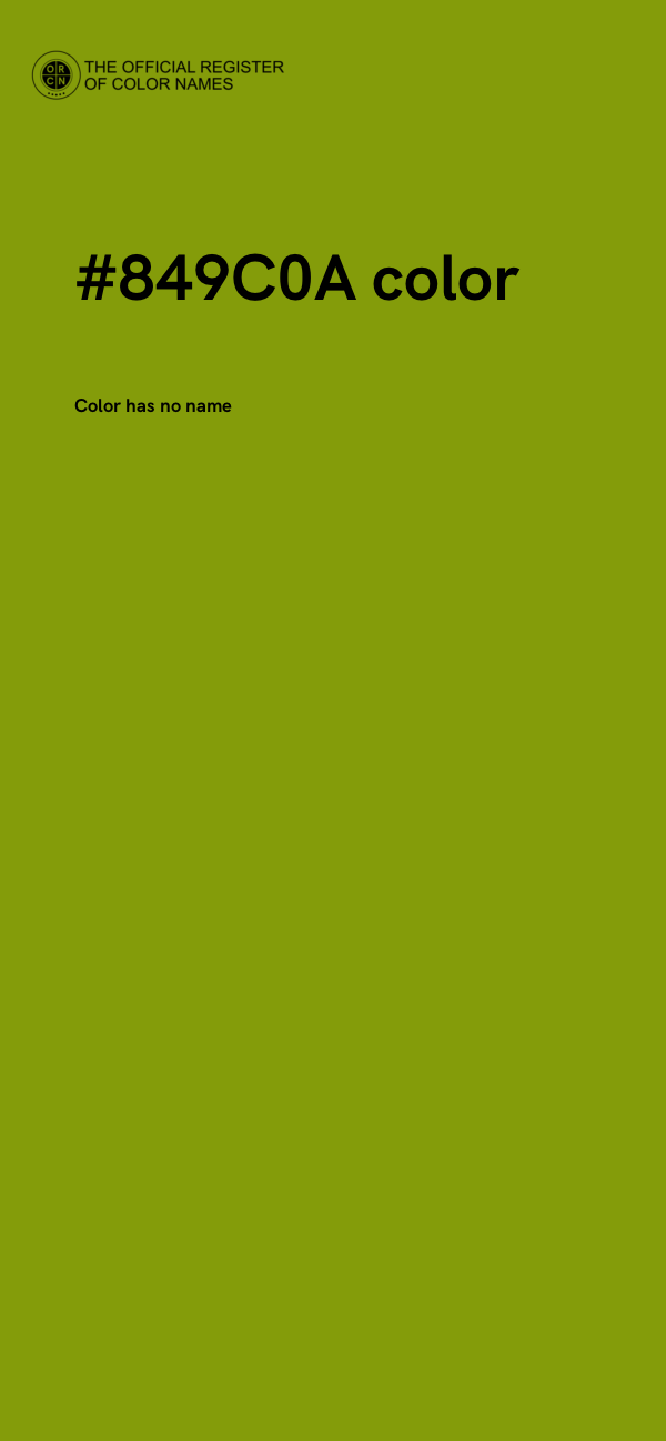 #849C0A color image