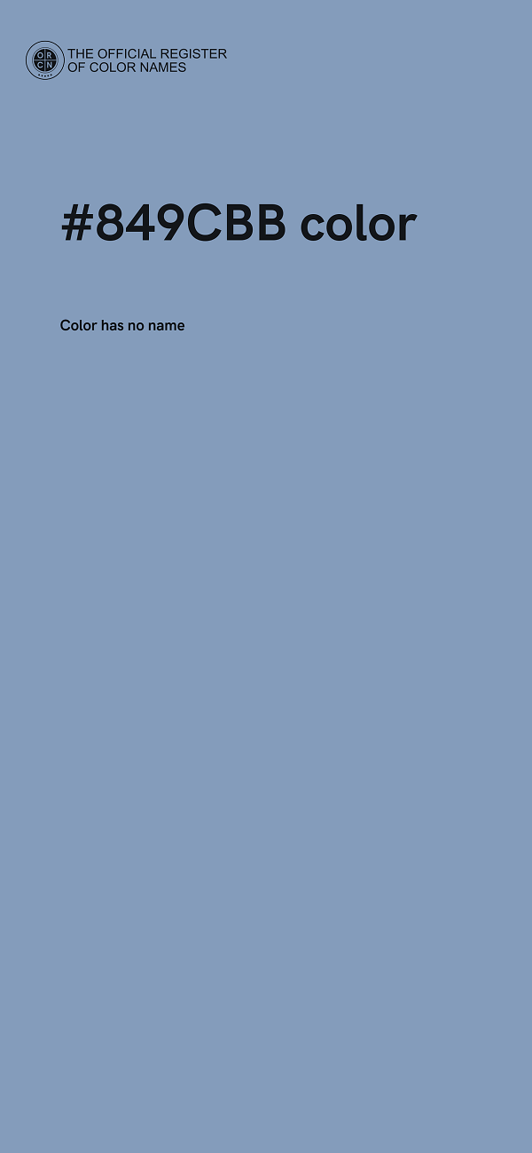 #849CBB color image