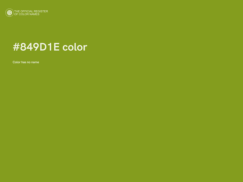 #849D1E color image
