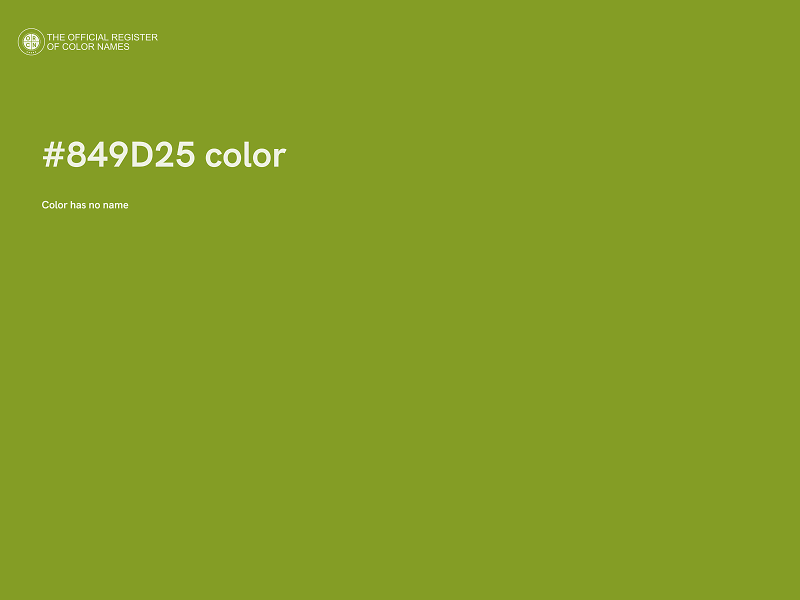 #849D25 color image