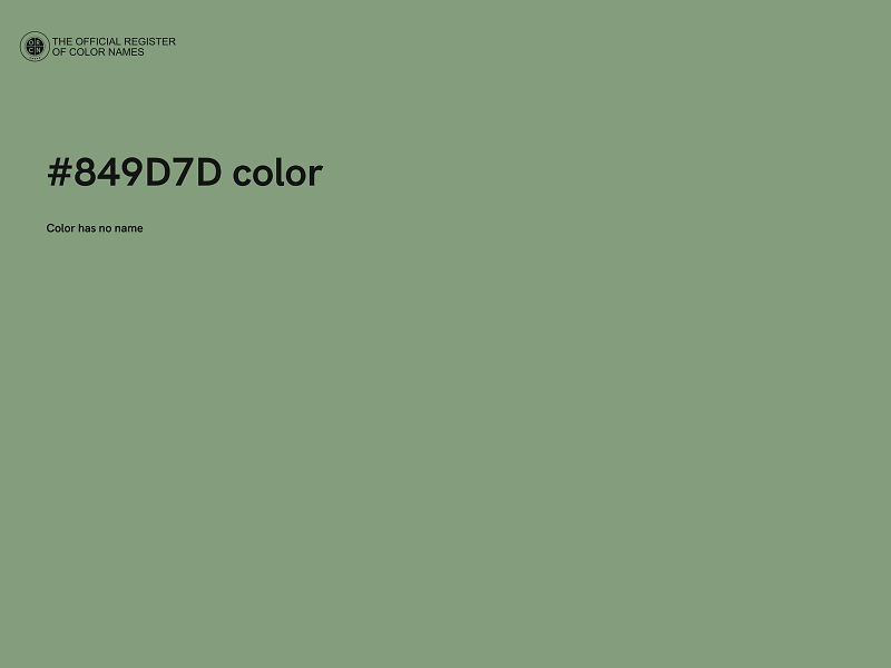 #849D7D color image