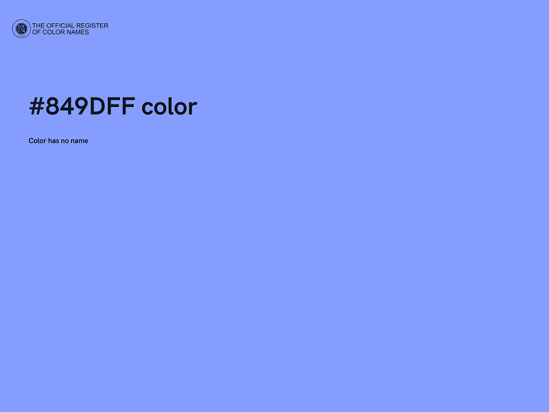 #849DFF color image