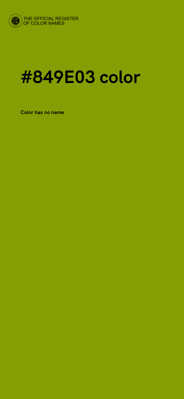 #849E03 color image